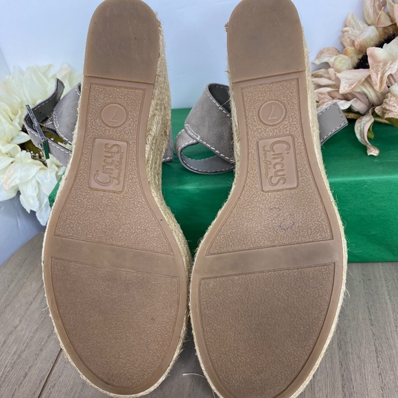 Circus by Sam Edelman Delilah Espadrille Wedge Sandal US/7M Putty - Picture 6 of 16